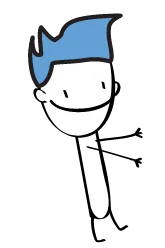 A walking man illustration